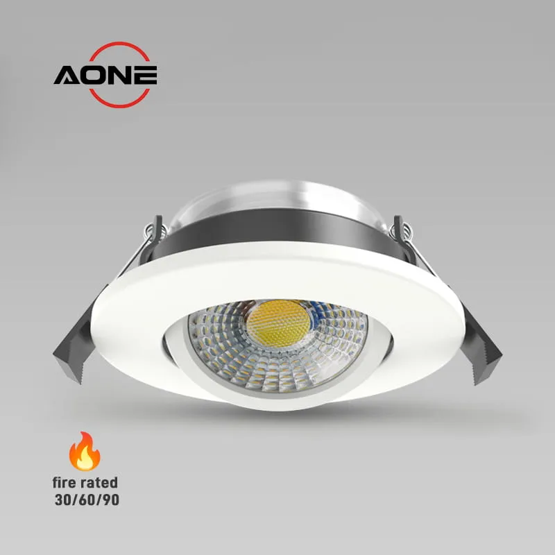 IP65 Tiltable Fire-Rated LED Downlight 3 Selectable Wattage 4W/6W/8W and 4CCT DL98Bpro
