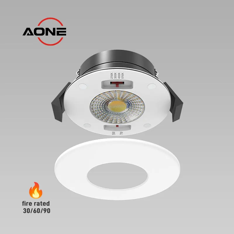ultra slim Dimmable Front 4CCT Power Changeable Fire Rated Downlight 2