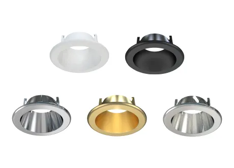 Interchangeable downlight reflector