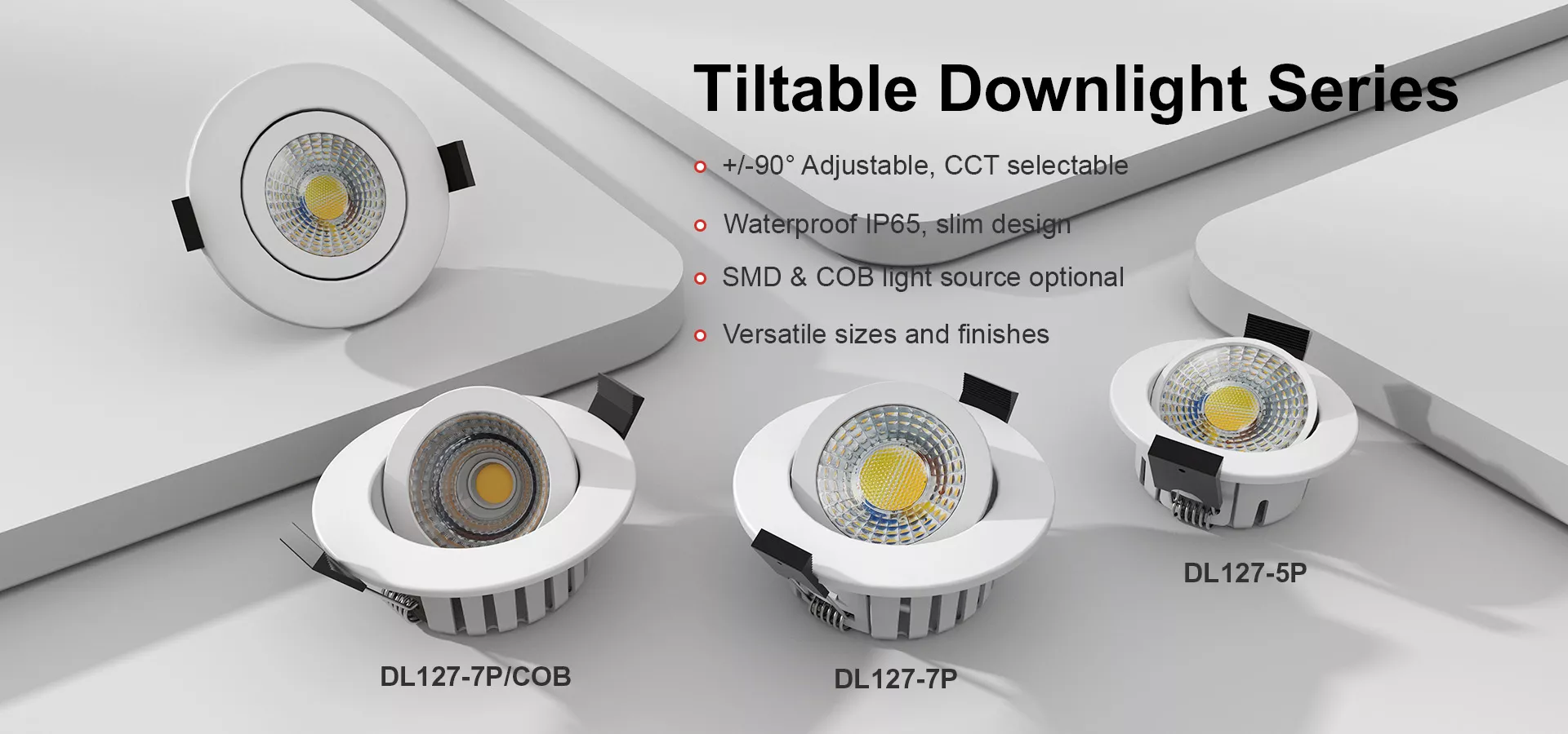 DL127-7P tiltable downlight