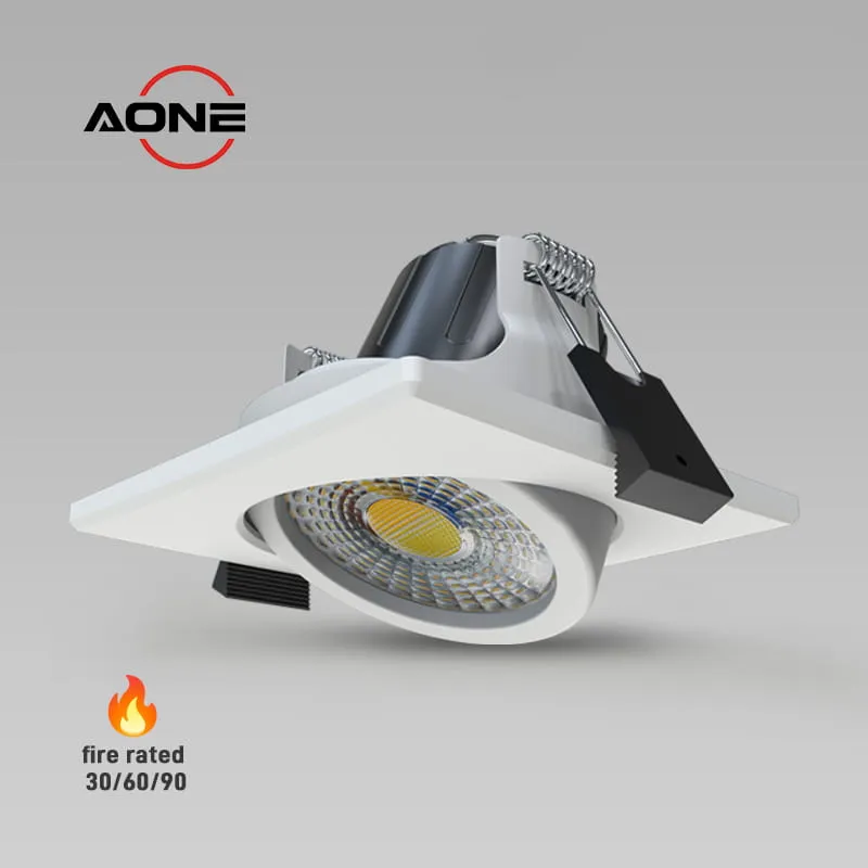 ECO Tiltable Square Fire Rated Downlight 5W Multi-CCT DL99S
