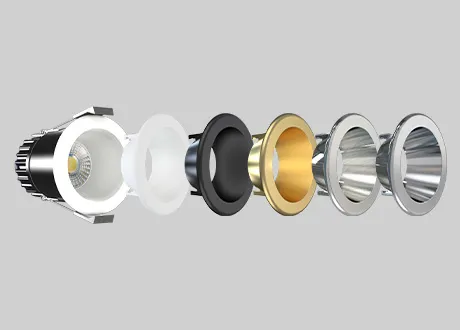 interchangeable downlight reflectors