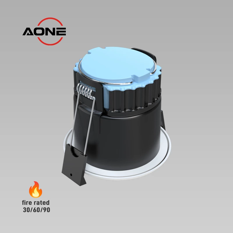 Customized Anti-glare fire Rated LED Downlights LED Lighting Recessed spotlight ip65 dimmable 4cct 