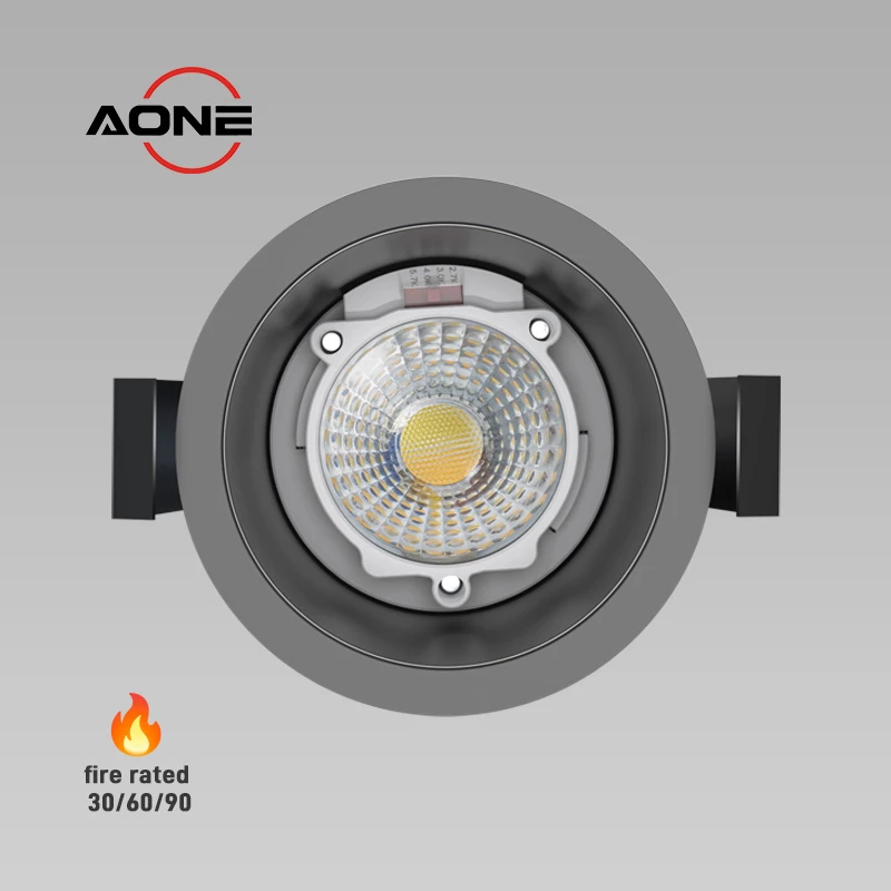 Anti-glare fire Rated LED Downlights LED Lighting Recessed spotlight ip65 dimmable 4cct 