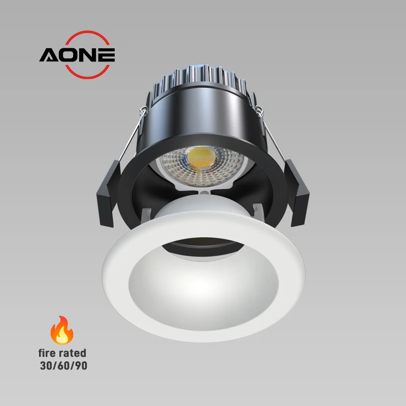 Anti-glare fire Rated LED Downlights LED Lighting Recessed spotlight ip65 dimmable 4cct wholesale