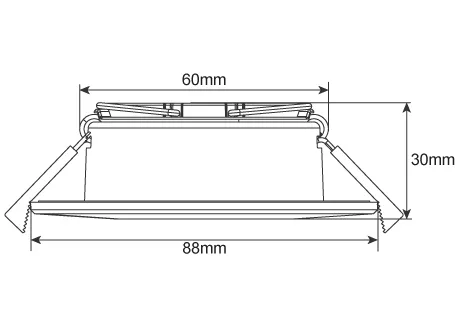 downlight size