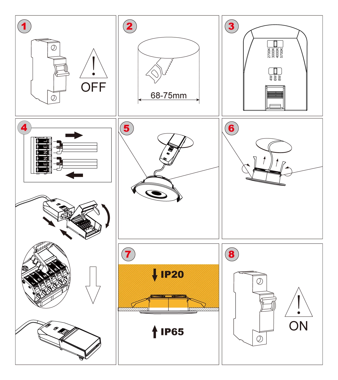 DOWNLIGHT Installation