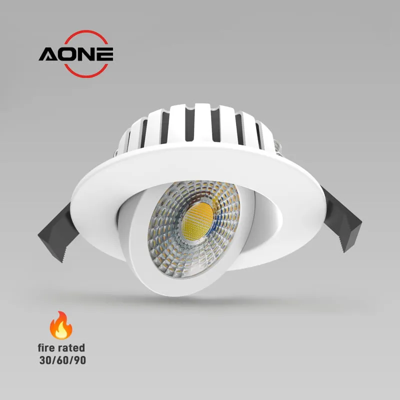  CCT Tiltable Fire-Rated Downlight Dimmable 7W 770lm DL127-7P