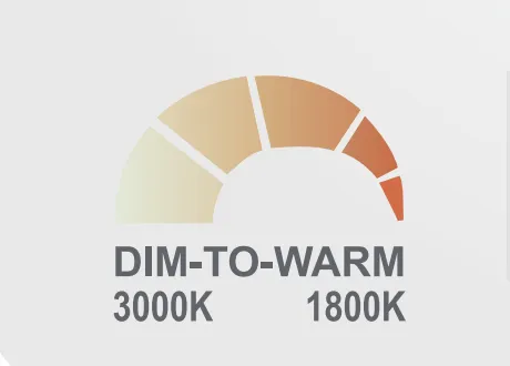 downlight spotlight dim to warm