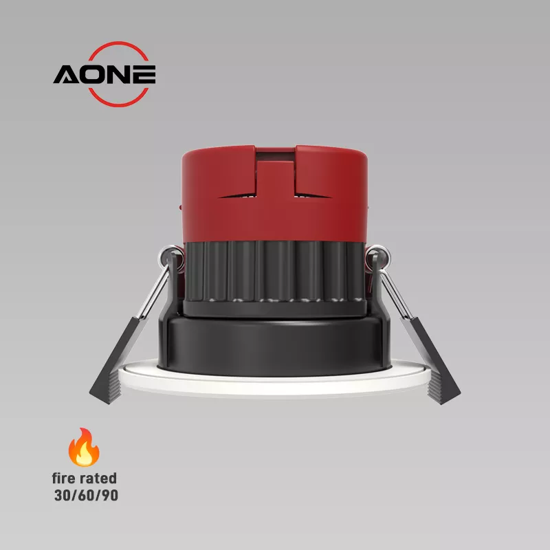 Integrated fire Rated LED Downlights Recessed LED spotlight ip65 dimmable LED Lighting 4cct 8w