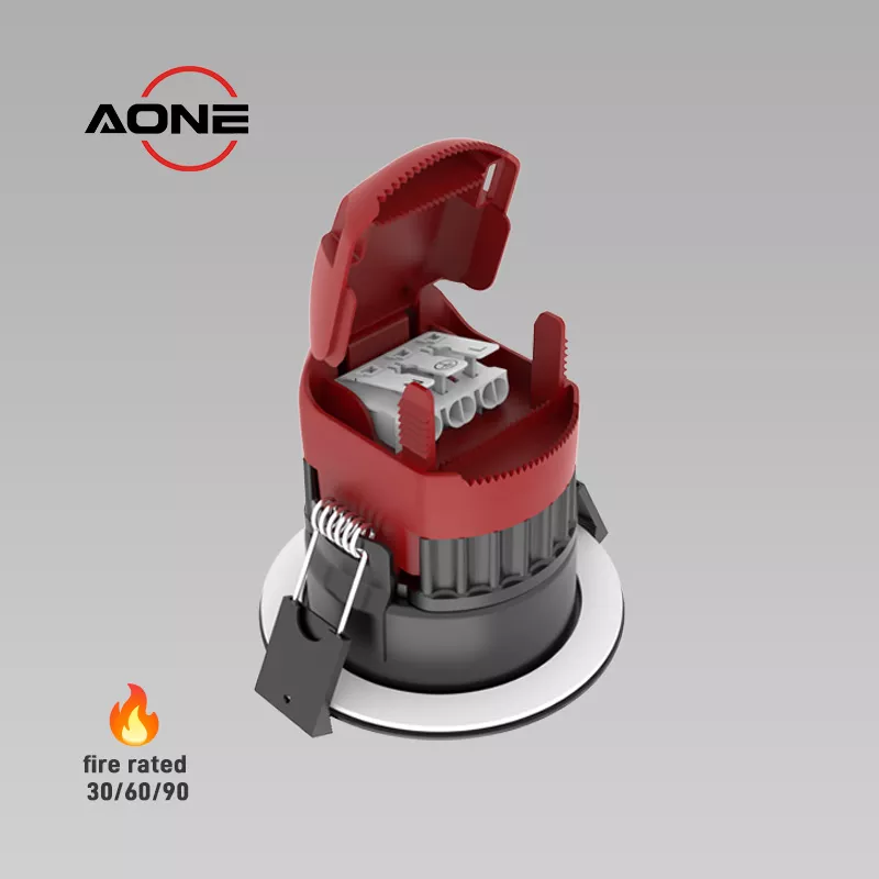 OEM ODM Integrated LED Downlight Fire Rated 8W Recessed LED Lighting 4CCT IP65 Dimmable LED Spotlight Retailer