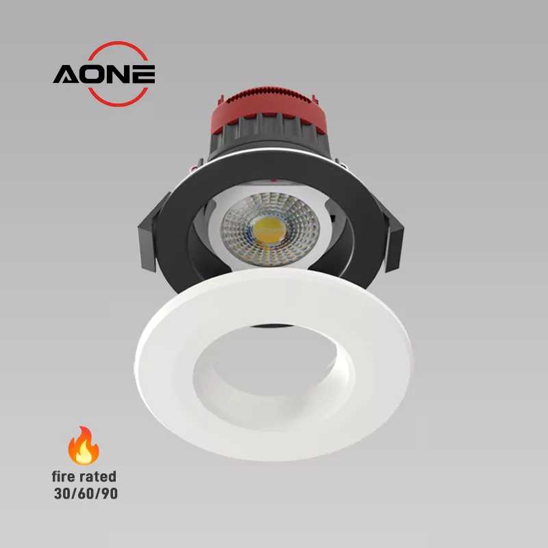 OEM ODM Integrated LED Downlight Fire Rated 8W Recessed LED Lighting 4CCT IP65 Dimmable LED Spotlight wholesaler