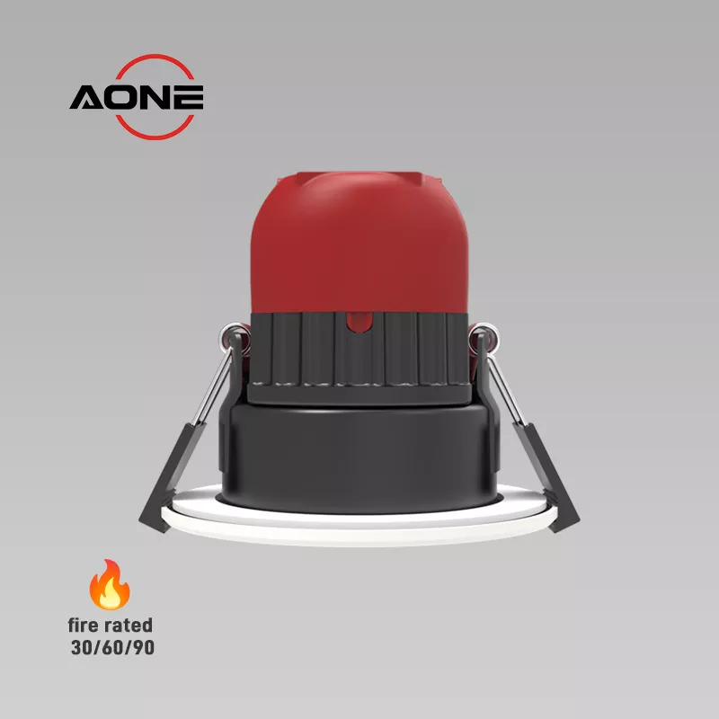 OEM ODM Integrated LED Downlight Fire Rated 8W Recessed LED Lighting 4CCT IP65 Dimmable LED Spotlight factory