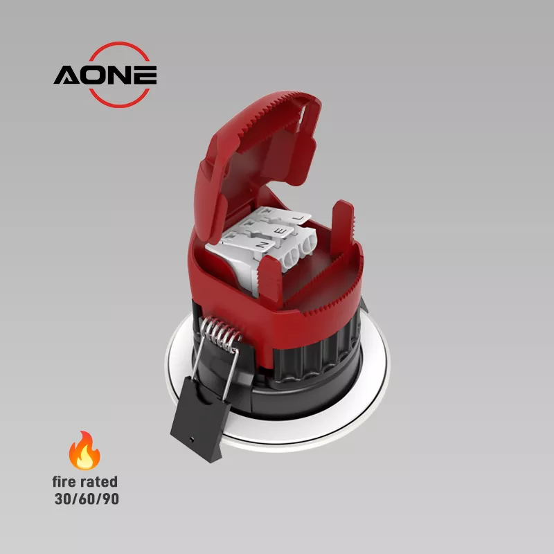 OEM ODM Integrated LED Downlight Fire Rated 8W Recessed LED Lighting 4CCT IP65 Dimmable LED Spotlight Retailer