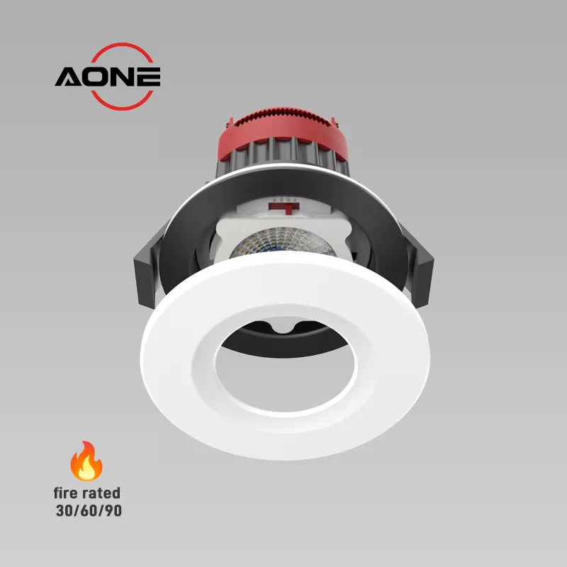 OEM ODM Integrated LED Downlight Fire Rated 8W Recessed LED Lighting 4CCT IP65 Dimmable LED Spotlight wholesaler
