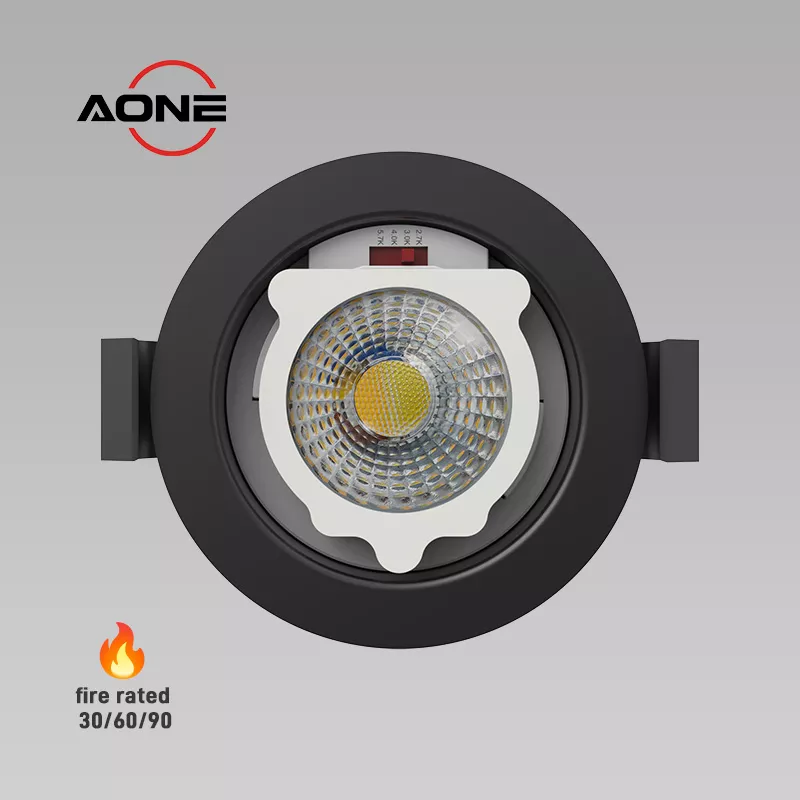 OEM ODM Integrated LED Downlight Fire Rated 8W Recessed LED Lighting 4CCT IP65 Dimmable LED Spotlight Dealer