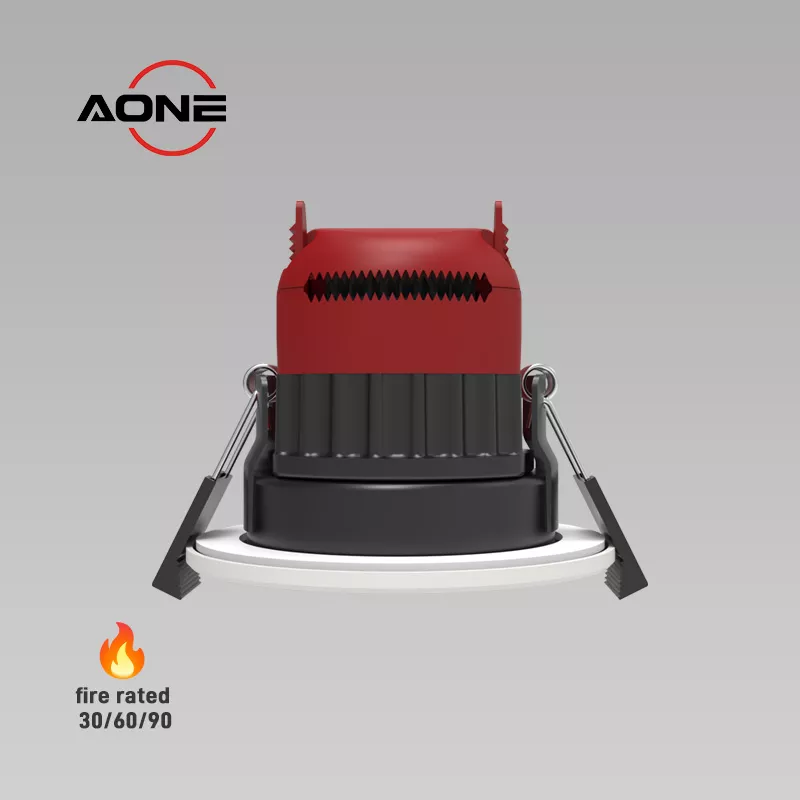OEM ODM Integrated LED Downlight Fire Rated 8W Recessed LED Lighting 4CCT IP65 Dimmable LED Spotlight factory