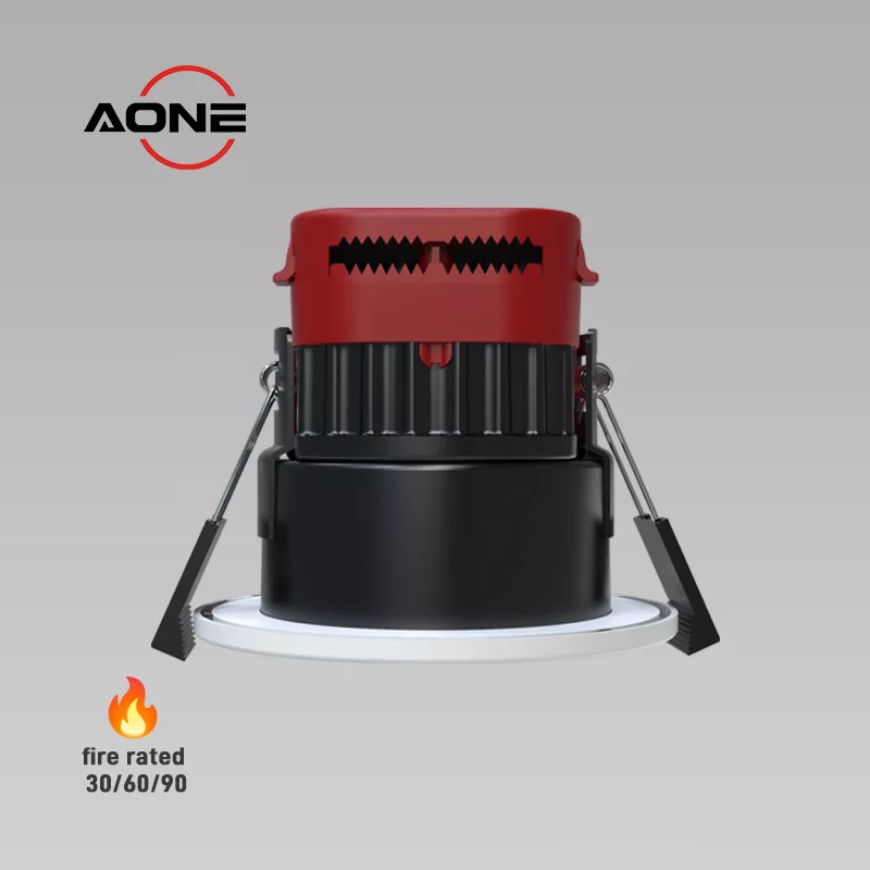 OEM ODM Integrated low UGR LED Downlight Fire Rated 8W Recessed LED Lighting 4CCT IP65 Dimmable LED Spotlight factory