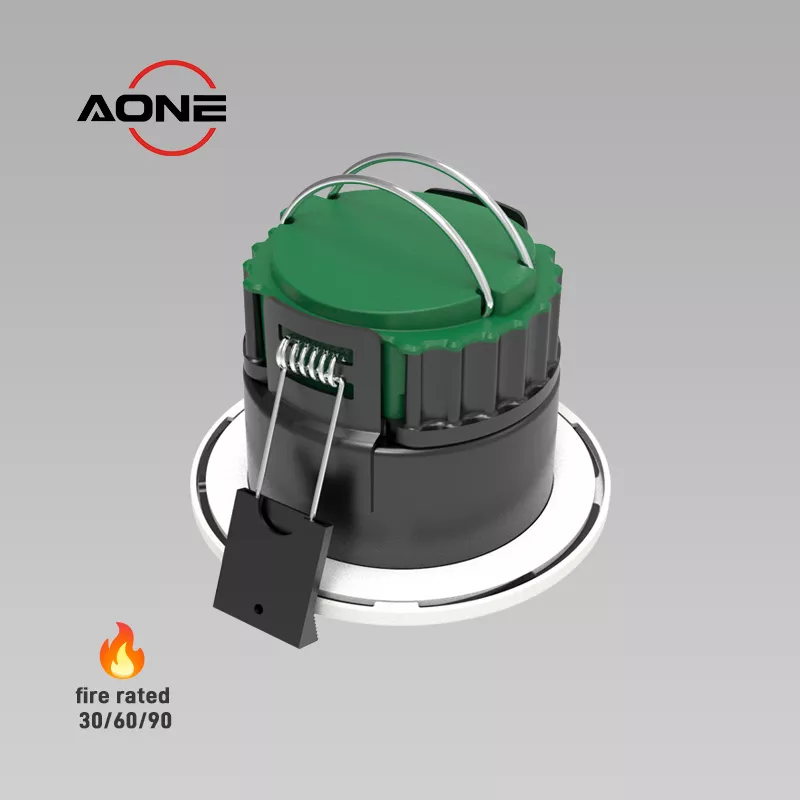 OEM ODM Anti-glare low UGR＜19 LED Downlight Fire Rated 8W Recessed LED Lighting 4CCT IP65 Dimmable LED Spotlight factory