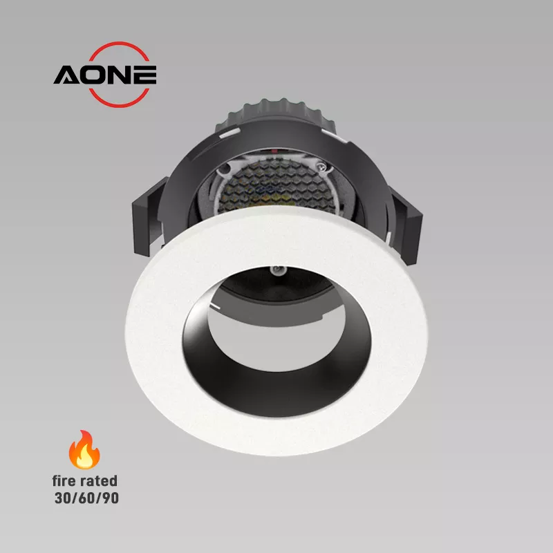 UGR＜19 OEM ODM LED Downlight Fire Rated 8W Recessed LED Lighting 4CCT IP65 Dimmable LED Spotlight Dealer