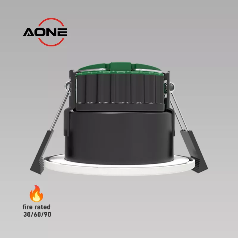 OEM ODM low UGR LED Downlight Fire Rated 8W Recessed LED Lighting 4CCT IP65 Dimmable LED Spotlight factory