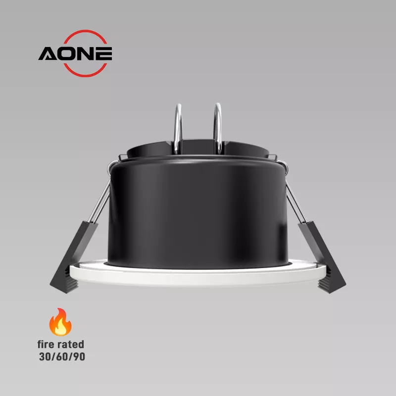 OEM ODM low UGR LED Downlight Fire Rated 8W Recessed LED Lighting 4CCT IP65 Dimmable LED Spotlight factory