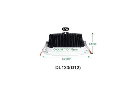 downlight 12W diameter145mm