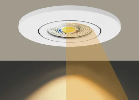 downlight spotlight mounting surface