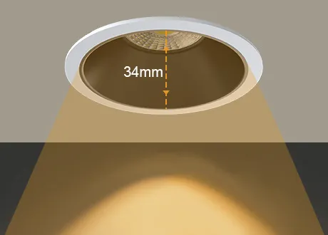 Anti-glare Dimmable LED Downlight / UGR＜19