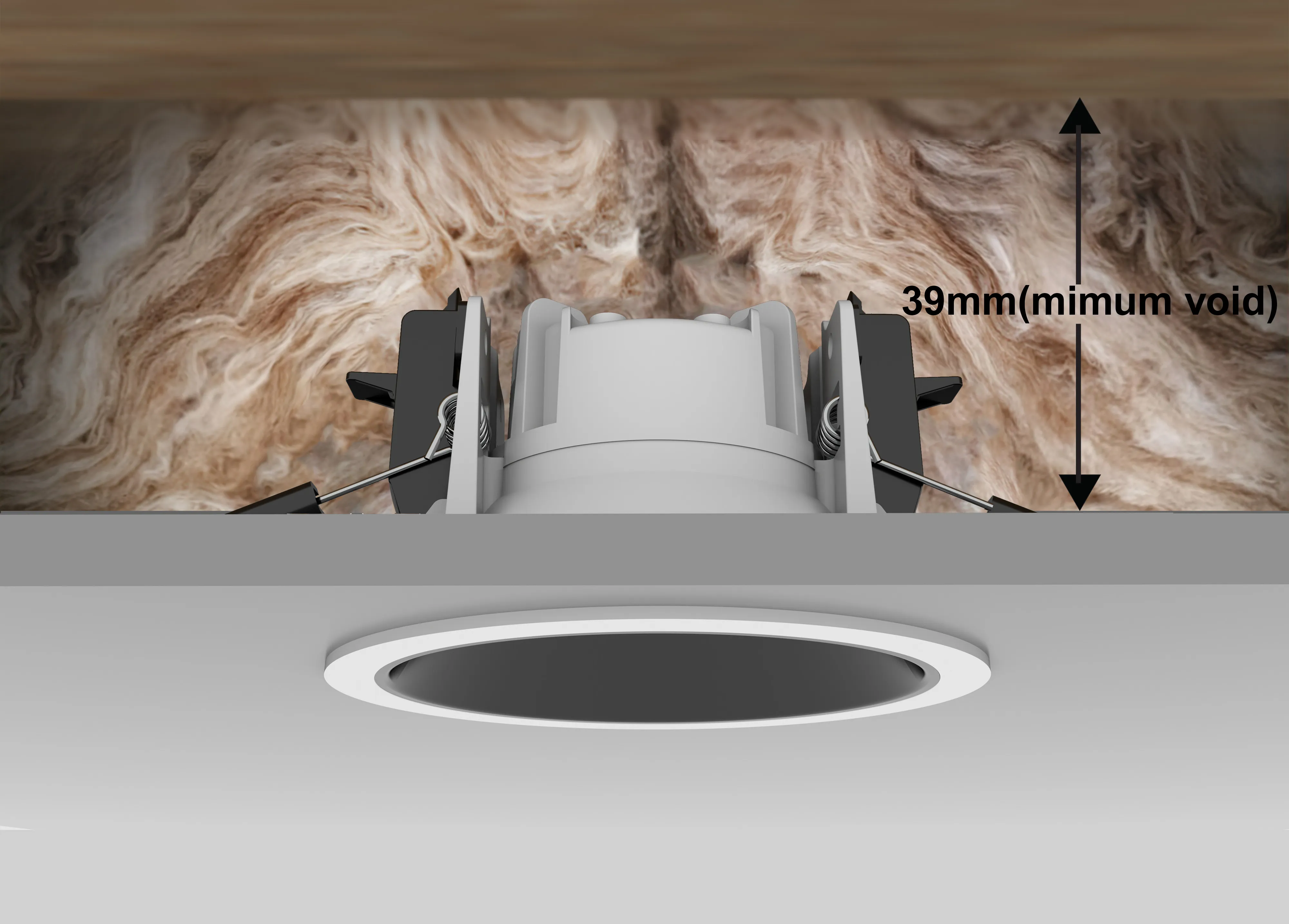 Insulation coverable , can be covered with blanket & blown insulation materials