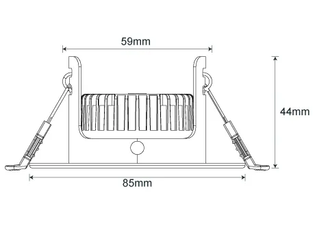 downlight fitting diameter86mm cutting65-75mm