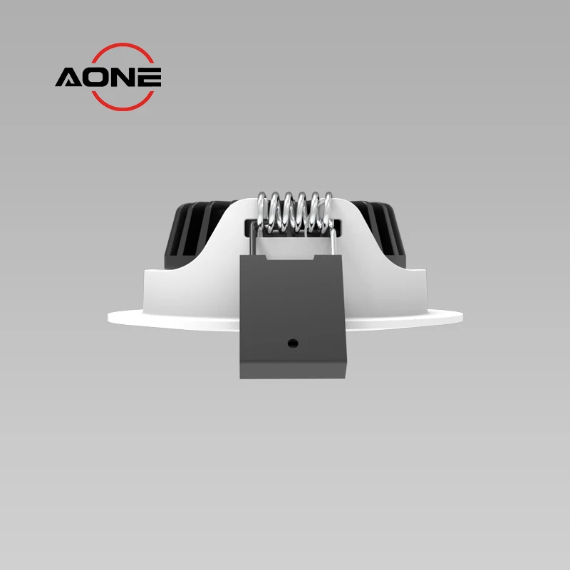 Mini Aluminum Recessed Spotlight Tiltable IP44 5W 500lm Cut-out 55mm 