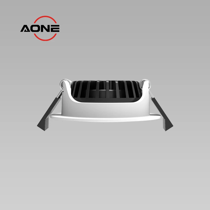 Mini Aluminum Recessed Spotlight Tiltable IP44 5W 500lm Cut-out 55mm 