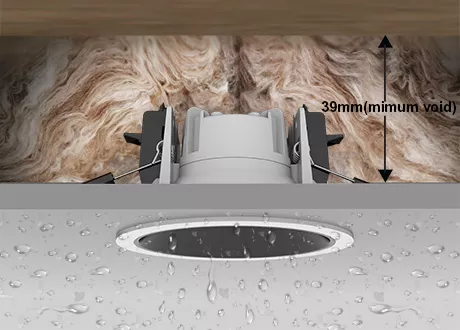 Coverable / smart control /  IP65 downlight