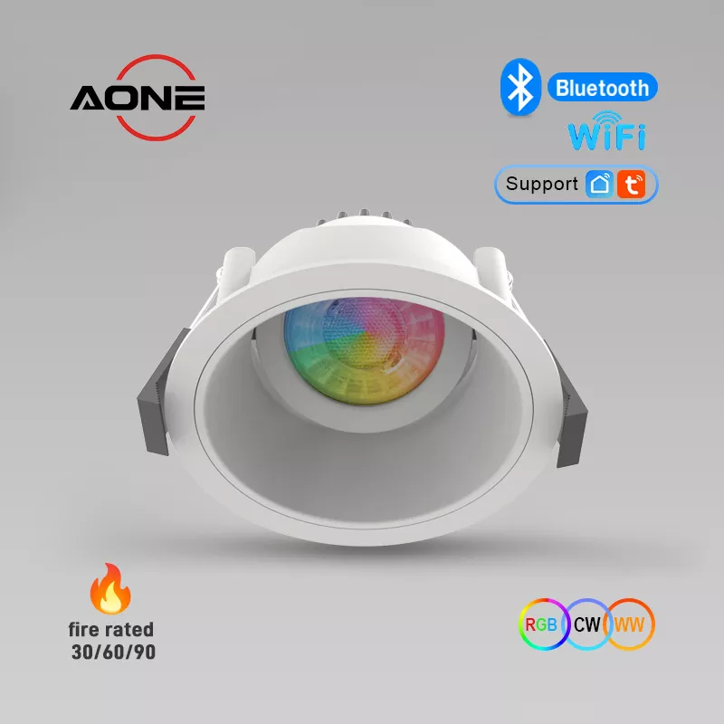 Smart Control WiFi/ Bluetooth RGB Downlight Adjustable UGR<19 DL91