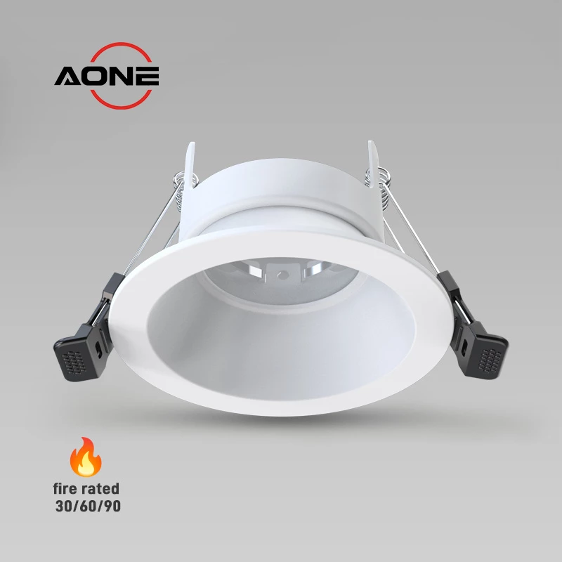 IP65 Downlight Fitting Glare Free Fire Rated 68mm Cutout Apply with LED module, GU10, MR66 DL154C