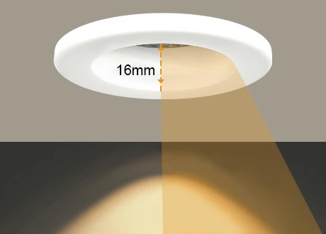 Anti-glare mini spotlights