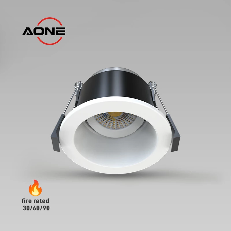 Anti Glare UGR < 19 IP65 Downlight Tiltable Fire Rated Triac Dimmable 4CCT 4W/6W/8W DL97