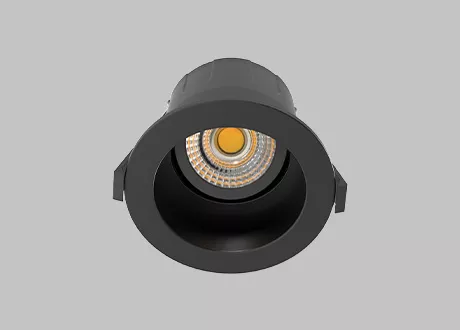 anti-glare black downlight Tiltable