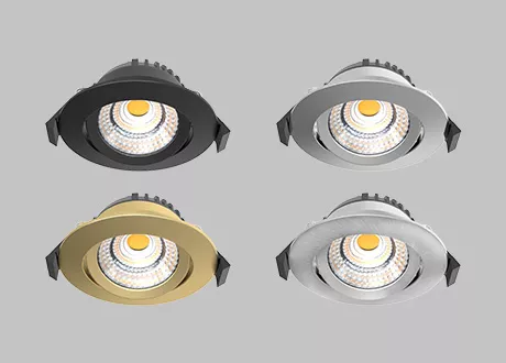 downlight suface color black/brushed chrome/polished chrome
