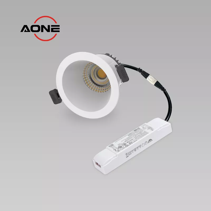 Anti Glare UGR<19 Downlight DALI Dimming Full Aluminum IP65 COB CRI>90+ DL85
