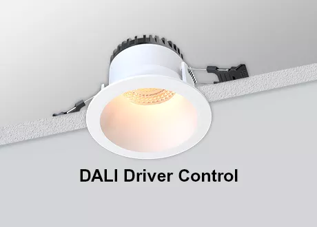 Square Downlight DALI Tiltable COB Dimmable